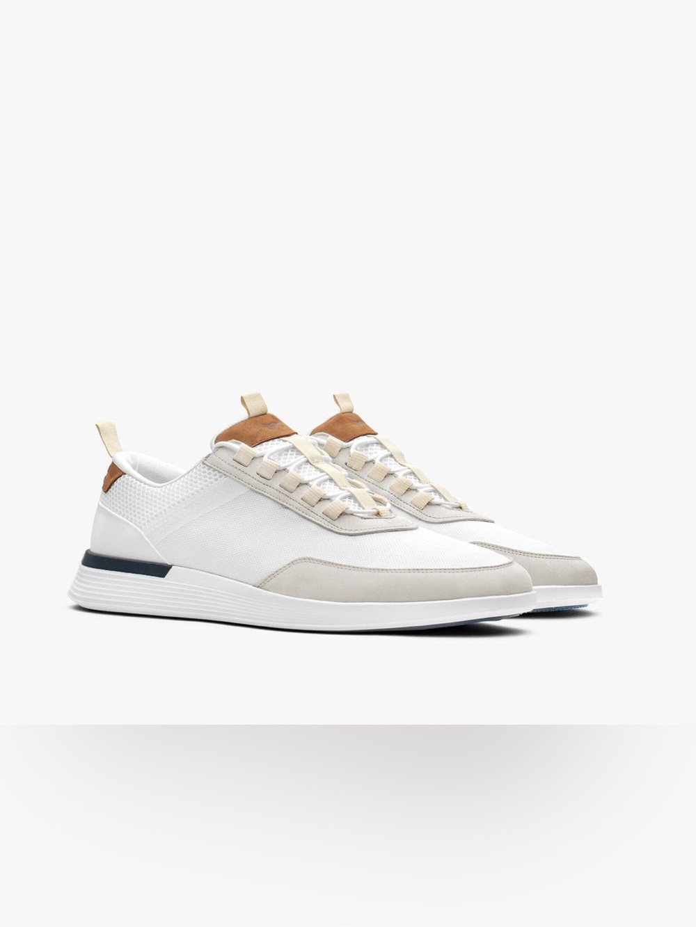 Wolf and Shepherd Crossover Victory Trainer Sneaker in White/White.